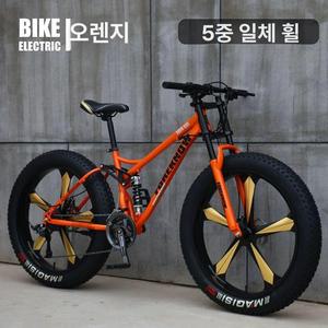 심천잡스 MTB 자전거 광폭타이어 4.0 전후2단 쇼바 풀샥 21단 광폭 팻바이크 구매대행