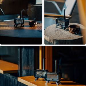 Goout Springhill 미니 Woodstove 야외 캠핑 투어 향 버너 접이식 휴대용 스토브 홈 데스크탑 모기