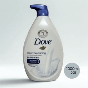 도브 바디워시 뷰티너리싱 1000ml 2개 대용량 중성 바디클렌져