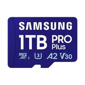 [미국배송] 삼성 PRO 플러스 마이크로SD 메모리 카드 + 어댑터 1TB MICROSDXC 최대 180MB/S 풀 HD 및 4K UHD UHS-I C10 U3 V30 안드로이드 폰용 A2 태블릿 GOPRO DJI 드론용 MB-MD1T0SA/AM 2024