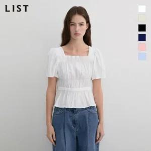 [리스트]리스트 스모킹 스퀘어넥 블라우스_A TWWBLP6209