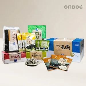 [온도씨]건어물 특선선물세트 4호(대멸치,지주식재래김,지주식돌김구이김,녹차자반볶음 外)