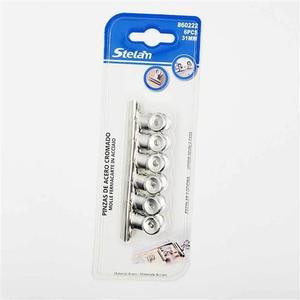 스텔란 스틸 서류 집게 초소형 31mm 6PCS