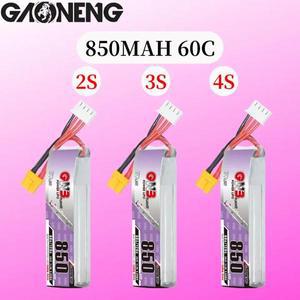 Gaoneng GNB RC FPV 레이싱 드론용 Lipo 배터리 XT30U-F 플러그 포함 긴 타입 850mAh 2S 7.6V 3S 11.4V 4S