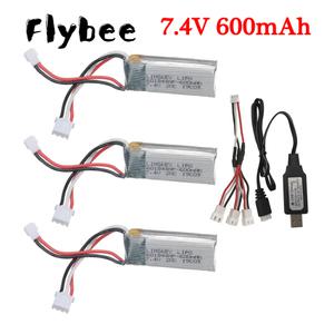 Lipo 배터리 충전기 세트 WLToys F959 RC 비행기 RTF 교체용 XK DHC-2 A600 A700 A800 A430 2s 7.4V 600mAh
