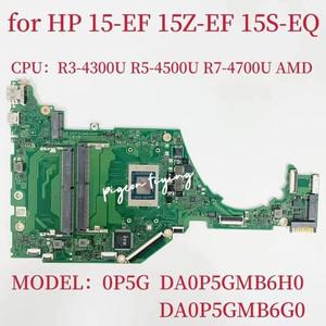 호환 hp 노트북용 메인보드 CPU R3-4300U R5-4500U R7-4700U AMD DA0P5GMB6H0 15S-EF 15S-EQ DA0P5GMB6G0