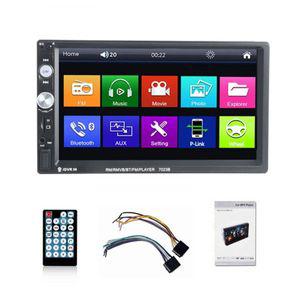 카 라디오 오디오 블루투스 우퍼 리시버 AUX 동글 7 인치 더블 2 딘 자동차 MP5 플레이어 화면 USB FM 스테