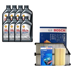 스포티지R 2.0 디젤 쉘 힐릭스 울트라 AM-L 5W30 8L 엔진오일+필터 세트 0096-2412