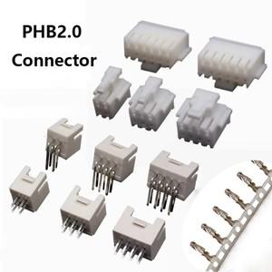 PHB2.0 커넥터, 이중 행 하우징, 직선 핀, 리셉터클 소켓 단자, 2 3 4 5 6 7 8 9 10