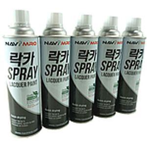 락카 스프레이 420ml 백색 1EA 은색 1EA 적색