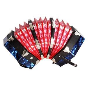 Concertina 육각 아코디언 키보드 악기  운반 가방  조절 가능한 핸드 스트랩 포함  20 단추 40 리드