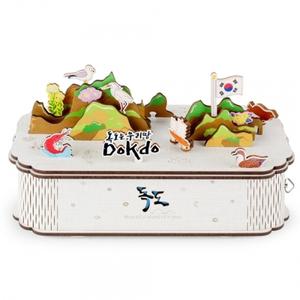 영공방 오르골만들기 DIY 회전 우드 오르골 독도 (YM987)