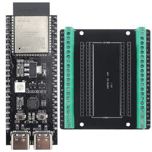 확장 어댑터 포함 ESP32 S3 개발 보드, BT 2.4G 와이파이 모듈, 8MB PSRAM N16R8 44 핀 CP2102 C타입 ESP32