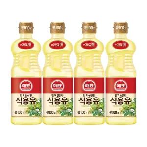 [사조대림] 해표 콩기름 900ml X 4병 /식용유/오일/튀김/기름