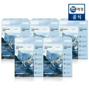 2080 퓨어 마운틴 솔트 치약 크리스탈민트향 120g x 15개