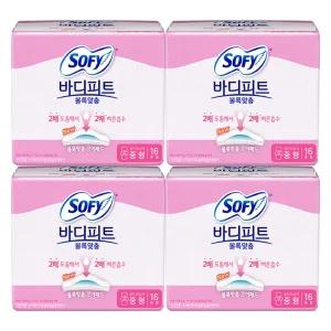 쏘피 바디피트 볼록맞춤 중형 16매, 4개