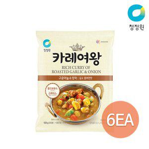 [청정원][본사직영]청정원 카레여왕 마늘양파 108g x 6개