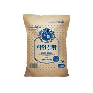 [셀러허브][백설] CJ제일제당 백설 하얀설탕 15kg 백설탕 (S16278634)