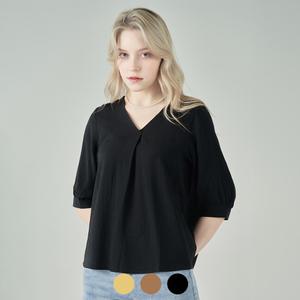 (레코브) 턱브이넥블라우스(LC31B9BL543X)