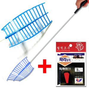 킹태무역 민물 피라미 카고 파리 견지 낚시 도깨비 바늘 피리 피래미 채비 견지대 세트