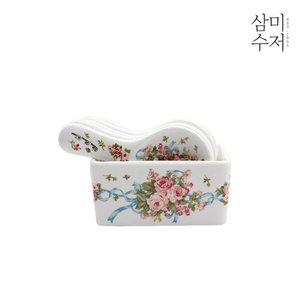 [삼미수저]잉글랜드 원형 수저받침세트 6P