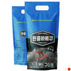 꾸버스 캠핑 야자숯 원콜 오리지널 3.9kg 숯불 바베큐