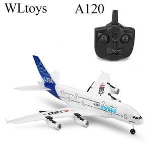 WLtoys 에어버스 A380 비행기 장난감, 2.4G 3Ch RC 고정 날개, 야외 성인용 드론