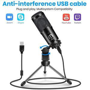 전문 USB 콘덴서 마이크 PC 컴퓨터 노트북 노래 게임 스트리밍 녹음 스튜디오