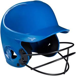 MIZUNO 미즈노 MVP 시리즈 솔리드 배팅 헬멧 패스트 피치 소프트 볼 마스크 SM 로얄