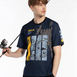 [듀스피싱]기능성 라운드 반팔티 낚시복상의 속건 자외선차단 통기 RDT-20028