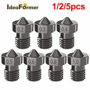 ENDER3 부품 노즐 용 강철 EXTRUDER 다이 4/0 경화 HOTEND 3D 1 PRUSA 3/0 75MM 5MM E3D 5/2/1PCS I3 프린터 2/0