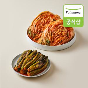 [생산직송] 풀무원 사계절 아삭 포기김치 4kg+갓김치 2kg