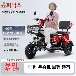 삼륜 어르신 전동차 2인승 48V 스쿠터 전동스쿠터