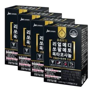 JW중외제약 프리미엄 리얼메디 쏘팔메토 옥타코사놀 4박스
