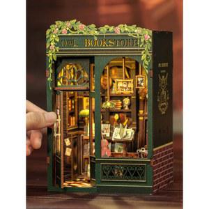 부엉이 서점 diy ROLIFE 연구 3D 나만의 인테리어소품 booknook