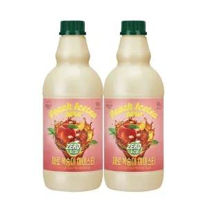 대상 복음자리 제로 복숭아 아이스티 1.47L X 2개 액상 베이스