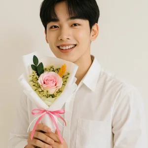 비누 장미 한송이 꽃다발 실크플라워 드라이플라워 어버이날 어린이집 스승의날 특별한날 여자친구 선물