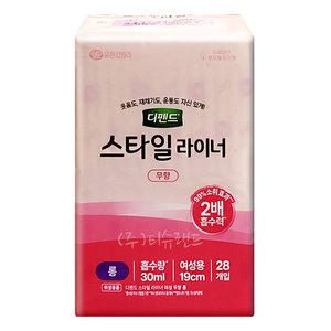 디펜드 스타일 라이너 무향 롱 28P x1개 여성용 흡수량30ml
