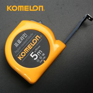 코메론 줄자 KMC-74N 프로라인 5M 측정공구 포켓줄자 락(LOCK)기능