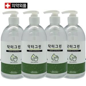 닥터그린데이 손소독제 500ml 에탄올70% 겔타입 4개세트 의약외품