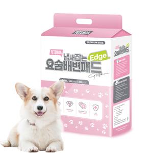 페츠모아 (천연펄프) 요술배변패드 프리미엄 엣지 강아지 배변패드 대형 50매입 1개