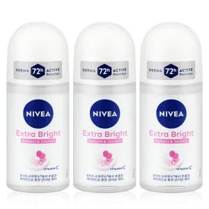 니베아 데오드란트 롤온 엑스트라 브라이트 50ml 3개