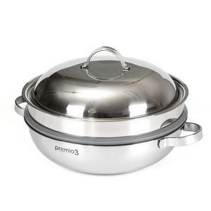 키친아트 프리미오3 통3중 스텐 찜기 인덕션 대형 찜솥 찜냄비