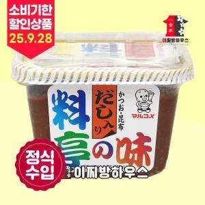 마루코메 료테이노아지 375g 일본 미소된장 미소시루 가쓰오부시 다시된장 다시국물