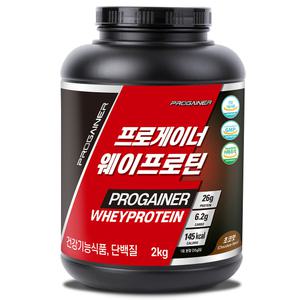 프로게이너 웨이프로틴 2kg 초코맛 단백질쉐이크 유청단백 WHEY 헬스보충제