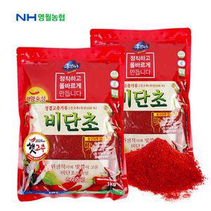 [영월농협] 동강마루 청결고춧가루 비단초 1kgx2봉