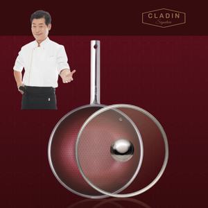 클래딘(CLADIN) 이연복 IH 스텐 시그니처알파 궁중팬 28cm(유리뚜껑포함)