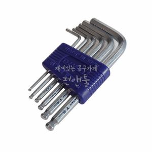 일본 EIGHT 미니 볼렌치세트 TS-6 6PCS 1.5-5MM 육각렌치 볼렌찌 6각