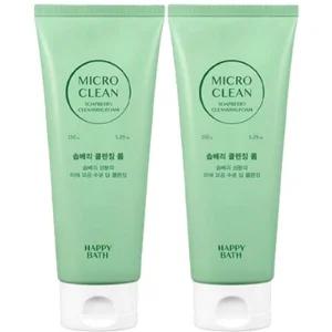 해피바스 마이크로 클린 솝베리 클렌징폼150gx2개 미세 모공 수분 딥 클렌징