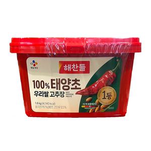 해찬들 우리쌀 태양초고추장 1.8kg